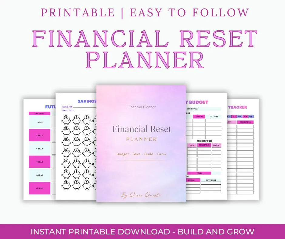 Financial Reset Planner : Take Control of Your Money, Your Goals & Your Future