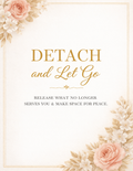 Detach & Let Go Journal | Printable Self Healing Workbook