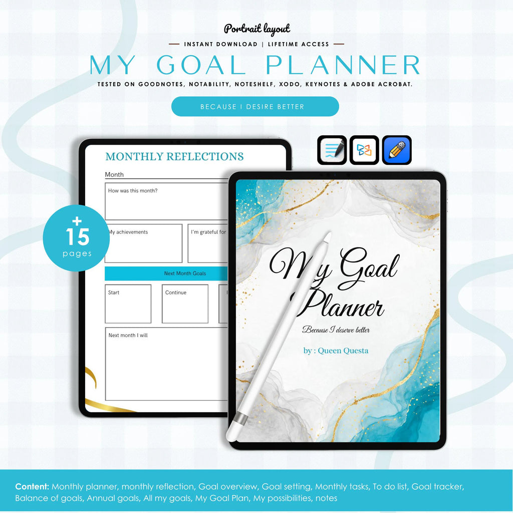 The “Because I Deserve Better” Goal Planner