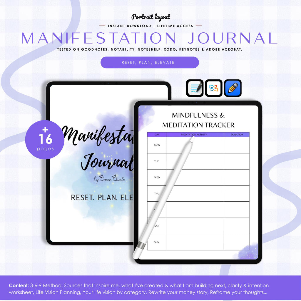 Becoming Her: A Manifestation & Life Alignment Interactive Journal