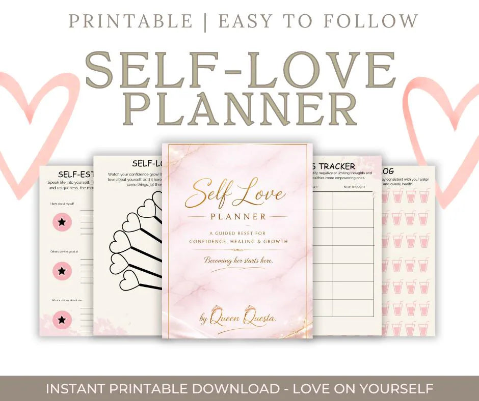 The Self Love Reset Planner: A Guided Journey to Confidence, Healing & Growth