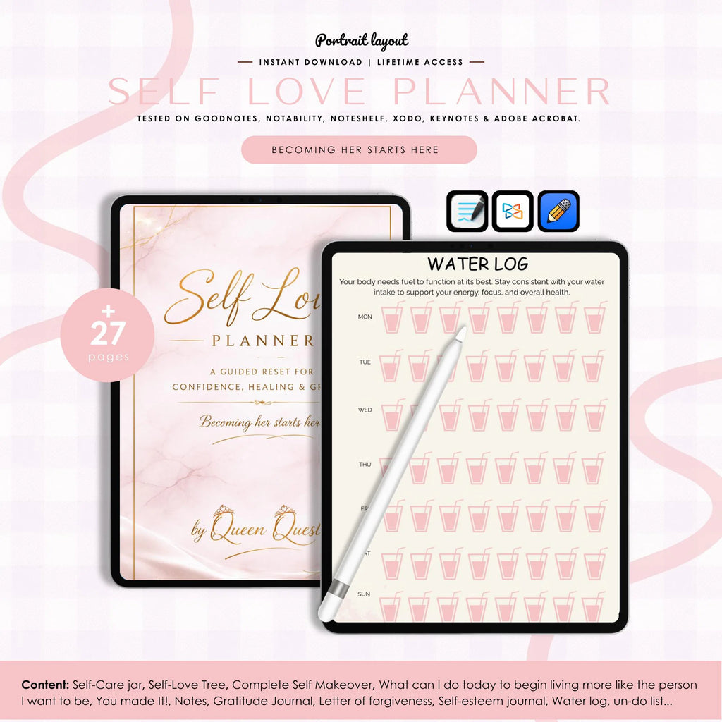 The Self Love Reset Planner: A Guided Journey to Confidence, Healing & Growth